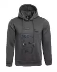 2012 guess veste mode hoodie dessin anime gris